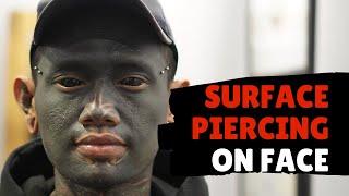 Surface Piercing On Face - Tahan Berapa Lama? - by Piercing Indonesia & Aga Eyeball Tattoo