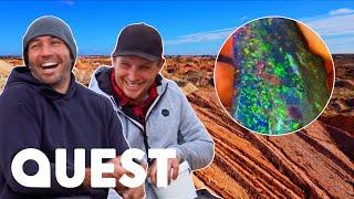 The Mooka Boys Mine Beautiful Full Spectrum Opal Worth $24K  Outback Opal Hunters