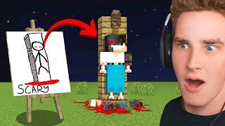 I Scared my Friend with DRAW in Minecraft