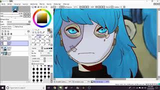 TW Blood Sally Face  SPEEDPAINT