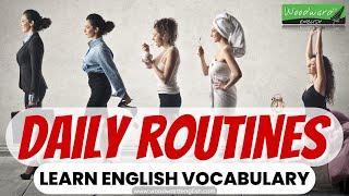 Learn English Vocabulary 🟢 Daily Routines in English for Adults