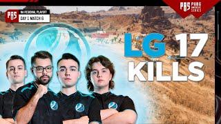 PUBG PAS NA • Playoffs - LUMINOSITY GAMING 17 KILLS