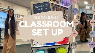 Classroom Setup Vlog  First Year Teacher