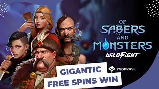 Of Sabers And Monsters Slot Machine Tempest Free Spins Massive Win - Online Casino Skycrown