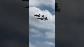 Navy Legacy Flight featuring a F-4U Corsair F-35C Lightning II & EA-18 Growler over St. Louis