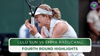 Raducanu STUNNED by Sun  Lulu Sun vs Emma Raducanu  Highlights  Wimbledon 2024