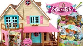 Lil Woodzeez Honeysuckle Hillside Cottage and Famileez Unboxing Toy Review