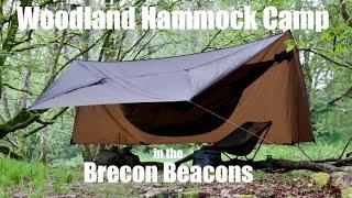 Woodland Hammock Camp.  Hiking in the Brecon Beacons.  World War Two Bomber Wreck.