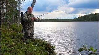 Знакомство с новым озером. Ищем рыбу.