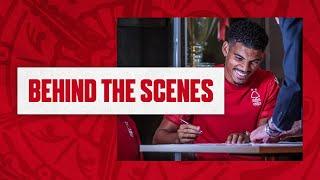 BEHIND THE SCENES  MORGAN GIBBS-WHITE SIGNS