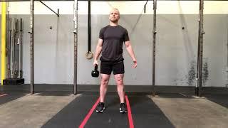 Kettlebell Cross body clean to twisted Press