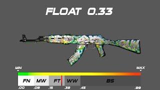 CSGO AK-47  Head Shot - Skin wearfloat