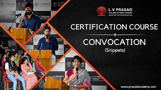 LV Prasad College of Media Studies- 21st Convocation Day