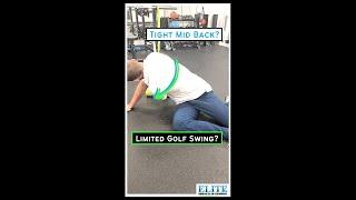 Tight Mid Back Exercise - Golf Mobility Drill  #shorts