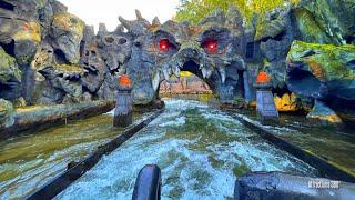 4K Best Themed River Rapids Ride  Excalibur Rapids Ride  Movie Park Germany 2022