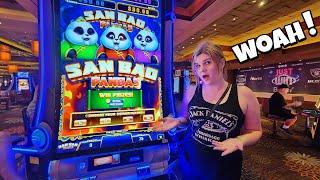 NON-Stop Bonus WINS on the New San Bao Pandas Slot Machine