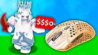 So I used an EXPENSIVE mouse in Roblox Bedwars..