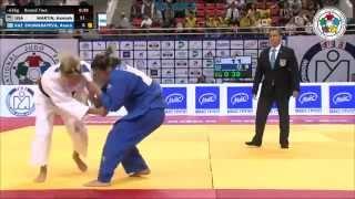 Hannah MARTIN USA Vs Anara ZHUMABAYEVA KAZ - Judo Grand Prix Ulaanbaatar 2014 -63kg