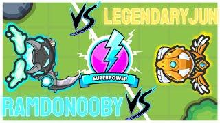 1v1ing LegendaryJun in SUPERPOWER Gamemode  Zombs Royale.io