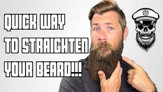 Quick & Easy Way to Straighten Your Beard  No Heat Required