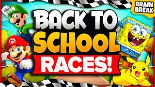 Back To School Races  Brain Break  Back To School Games For Kids  Just Dance  GoNoodle