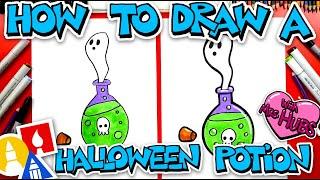 How To Draw Halloween Potion With Mrs. Hubs