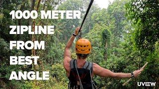 1km Zipline in Chiang Mai