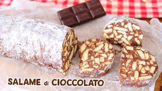 SALAME DI CIOCCOLATO Senza Uova e Senza Zucchero - Ricetta di Natale con 3 ingredienti - Life&Chiara