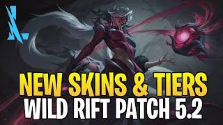 WILD RIFT - New Skins And FREE SKINS For Patch 5.2  LEAGUE OF LEGENDS WILD RIFT