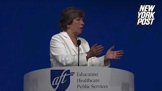 AFT’s Randi Weingarten warns of fascism violence if Trump is elected in ‘unhinged’ speech