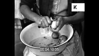 Early 1950s home movies - housewife doing chores housework