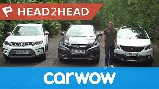 Suzuki Vitara vs Honda HR-V vs Peugeot 2008 review  Head2Head