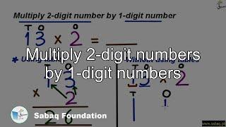Multiply 2-digit numbers by 1-digit numbers Math Lecture  Sabaq.pk