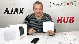 Ajax HUB - полный обзор хаба его разборка монтаж подключение и настройка.