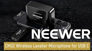 Introducing the NEEWER CM32 Wireless Lavalier Microphone for USB C