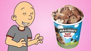 Classic Caillou Does The Ice Cream Challenge