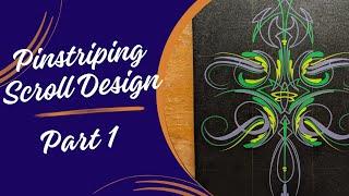 Full Pinstriping Scroll design Part 1