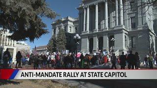 Anti-vaccine mandate rally held at Colorado Capitol