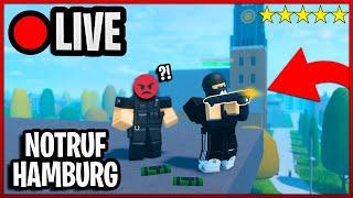  ROBLOX Notruf Hamburg Livestream LIVE Polizisten mit der SHOTGUN trollen