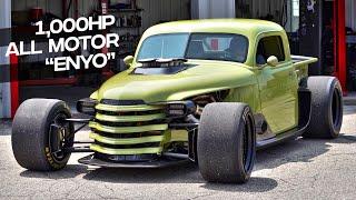 1000HP ALL MOTOR  Chevy FARM TRUCK Meets F1 CAR ENYO By Ring Brothers