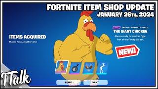 *NEW* THE GIANT CHICKEN FROM FAMILY GUY Fortnite Item Shop January 26th 2024