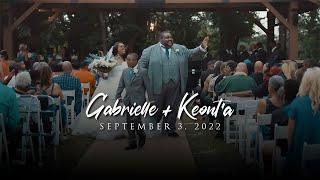 Gabrielle + Keonta  Wedding  September 3 2022  Edmond OK