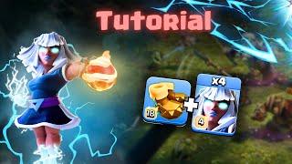 USE THE E-TITANS LIKE A PRO  How to do the Fireball E-titan attack  TH16 Best attacks