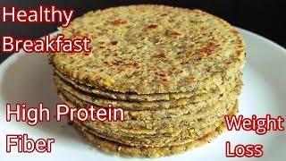 High Protein Green Moong Jowar Roti - Healthy Breakfast For Weight Loss  Breakfast Recipes