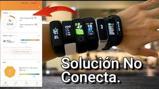 No conecta Pulsera inteligente Solución todos los modelos.