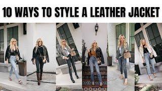 10 Ways to Style a Leather Jacket  Fashion Over 40