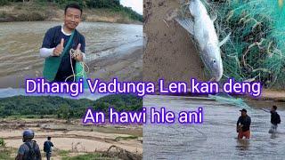 Dihangi Vadung a Lendeng  An hawi hle ani  Cast Net Fishing in Dihangi River Dima Hasao