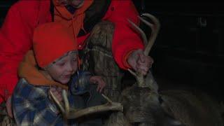 Kind of nerve-wracking New Franken family bags 8-point buck in gun deer hunting season opener