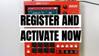 How to Register MPC One Plus and Activate Plugin