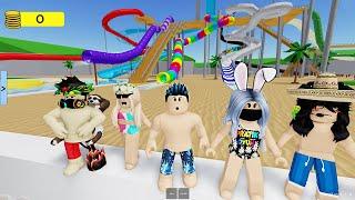  SU PARKINDA ÇILGINCA EĞLENDİK    ROBLOX AQUANLIANA WATER PARK